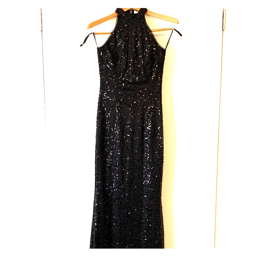 BCBG Sparkling Black Formal Dress